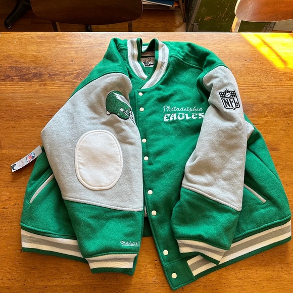 Mitchell & Ness Philadelphia Eagles Princess Diana Kelly Green Jacket